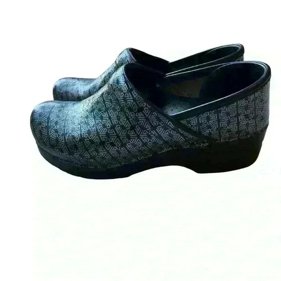 Dansko clogs Patent Leather‎ Silver and Black size 36 - Picture 9 of 10
